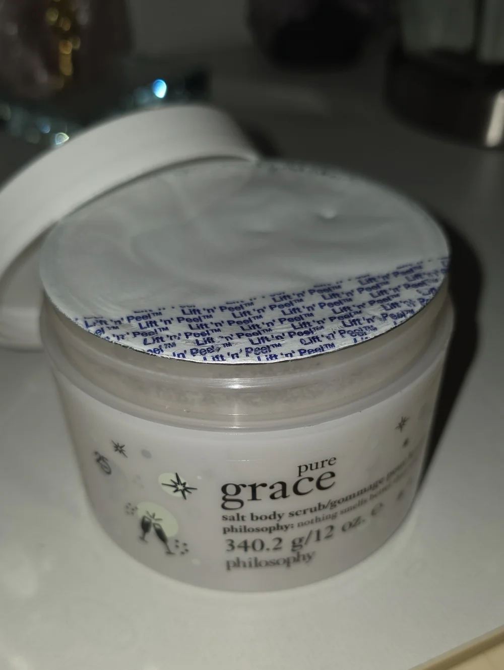 NEW Philosophy Pure Grace Salt Body Scrub 12 oz.